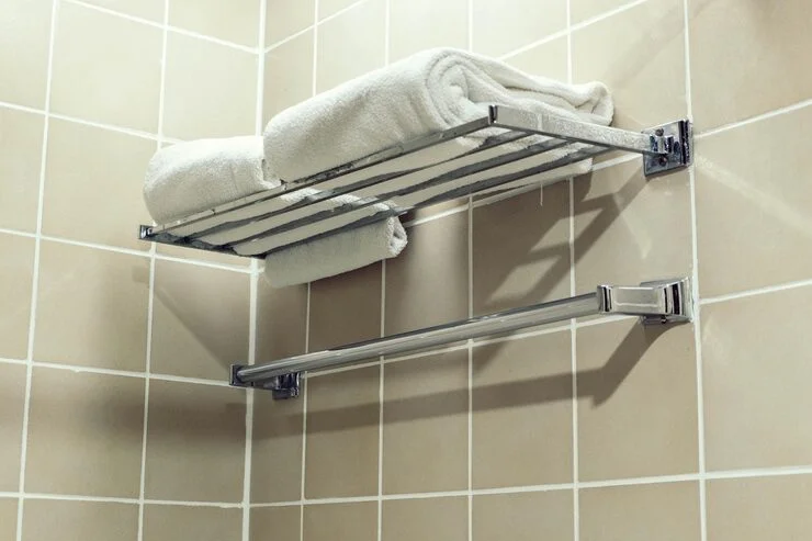 Bathroom towel stand low angle view towels rack 1048944 3344249