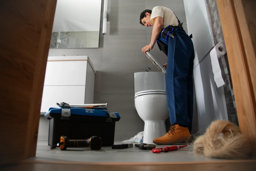 male plumber working fix problems client s house (1) male plumber working fix problems client s house (1)